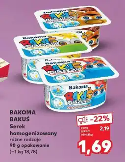 Kaufland Serek homogenizowany Bakuś Bakoma oferta