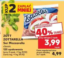 Kaufland Ser Mozzarella classic Zott Zottarella oferta