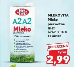 Kaufland Mleko pierwotne UHT A2A2 Mlekovita oferta