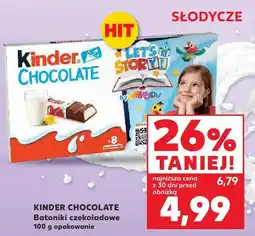 Kaufland Batoniki czekoladowe Kinder Chocolate oferta