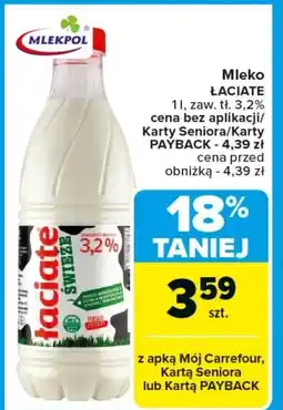 Carrefour Mleko Łaciate oferta