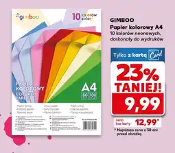 Kaufland Papier kolorowy Gimboo oferta