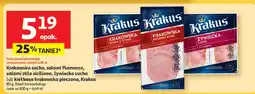Auchan Wędlina krakowska salami flamenco/salami stile siciliano Krakus oferta
