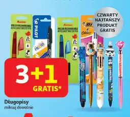 Auchan Długopis 4 colours grip medium niebieski Bic Colours oferta
