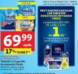 Auchan Tabletki do zmywarek lemon Finish Ultimate Plus oferta