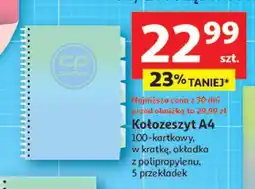 Auchan Kołozeszyt a4 oferta