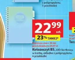 Auchan Kołozeszyt b5/100 k oferta