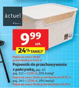 Auchan Pojemnik do przechowywania z pokrywką 24 l Actuel oferta