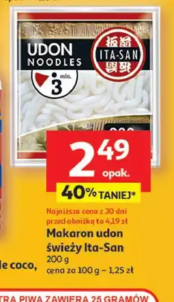 Auchan Makaron udong noodles Ita-San oferta