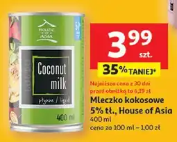 Auchan Mleczko kokosowe 5-7% House Of Asia oferta