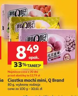 Auchan Ciastka mochi mini truskawkowe oferta