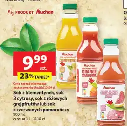 Auchan Sok z różowych grejpfrutów Auchan oferta