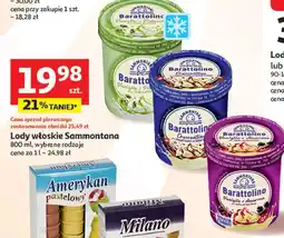 Auchan Lody vaniglia e amarena Sammontana Barattolino oferta