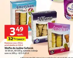 Auchan Wafle do lodów american oferta