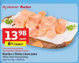 Auchan Kostka z fileta piersi kurczaka oferta