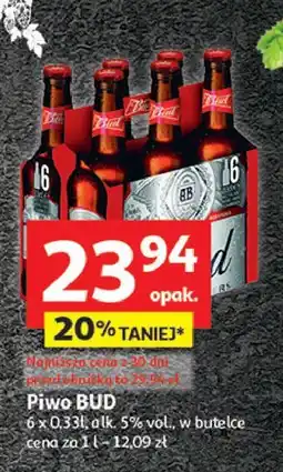 Auchan Piwo Bud oferta
