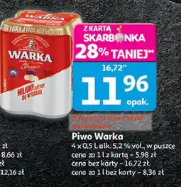 Auchan Piwo Warka oferta