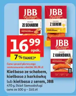 Auchan Kiełbasa z karkówką Jbb Bałdyga oferta