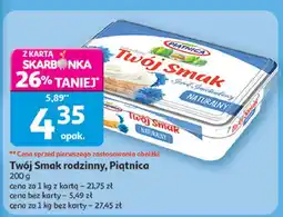 Auchan Serek śmietankowy naturalny Piątnica Twój Smak oferta