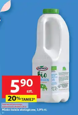Auchan Mleko świeże 3.9% Piątnica Bio oferta