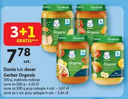 Auchan Obiadek bukiet jarzyn z cielęciną i ziemniaczkami Gerber Organic oferta