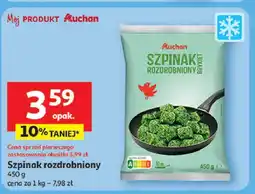 Auchan Szpinak rozdrobniony brykiet Auchan Różnorodne (Logo Czerwone) oferta