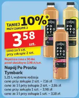Auchan Napój rabarbar Tymbark Po Prostu oferta