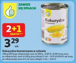 Auchan Kukurydza konserwowa Podniesiony Kciuk oferta