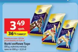 Auchan Rurki waflowe kokosowe Tago oferta