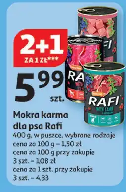 Auchan Karma dla psa z indykiem Rafi oferta