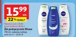 Auchan Żel pod prysznic rose & almond oil mandelol Nivea oferta