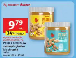 Auchan Pasta orzechowa crunchy Auchan oferta