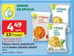 Auchan Chipsy solone Podniesiony Kciuk oferta