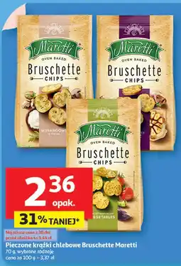 Auchan Bruschetta z pieczonym czosnkiem Maretti Bruschette oferta