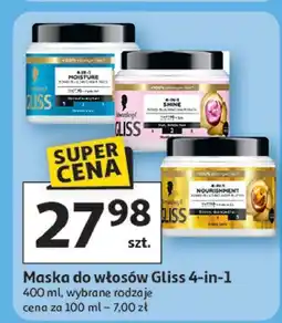 Auchan Maska do włosów Gliss Kur Shine oferta