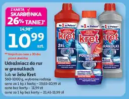 Auchan Żel do udrożniania rur podwójna siła Kret oferta