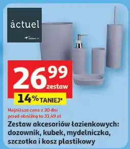 Auchan Zestaw akcesoriów łazienkowych Actuel oferta