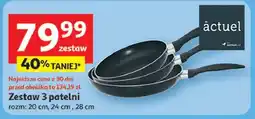 Auchan Zestaw patelni 20 cm + 24 28 Actuel oferta