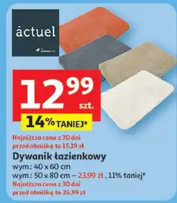 Auchan Dywanik łazienkowy 50 x 80 cm Actuel oferta