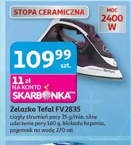 Auchan Żelazko fv2835 Tefal oferta