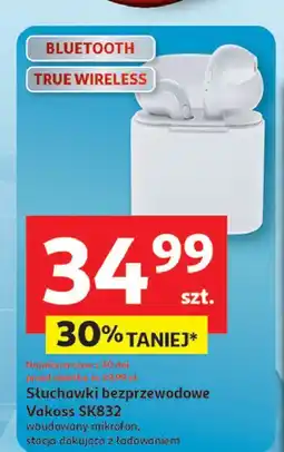 Auchan Słuchawki sk-832 białe Vakoss oferta