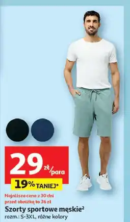 Auchan Szorty sportowe męskie s-3xl oferta