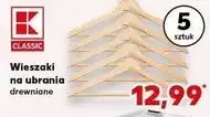 Kaufland Wieszaki drewniane na ubrania K-Classic oferta