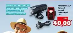 Kaufland Zestaw lampek rowerowych led usb Newcential oferta