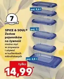 Kaufland Zestaw pojemników Spice&Soul oferta