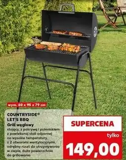 Kaufland Grill węglowy 60 x 95 79 cm K-Classic Countryside oferta