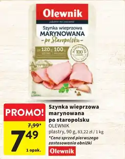 Intermarche Szynka wieprzowa marynowana po staropolsku oferta