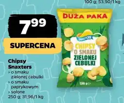 Netto Chipsy o smaku zielonej cebulki Snaxters oferta