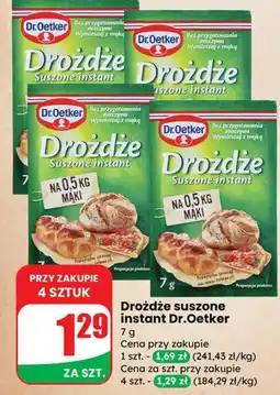Dino Drożdże suszone instant Dr.Oetker oferta