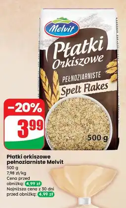 Dino Płatki orkiszowe pełnoziarniste Melvit oferta